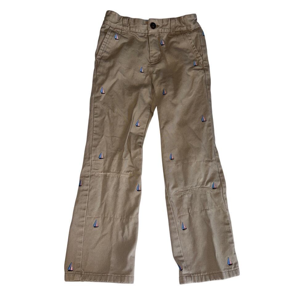 JANIE & JACK sailboat khaki pants size 6